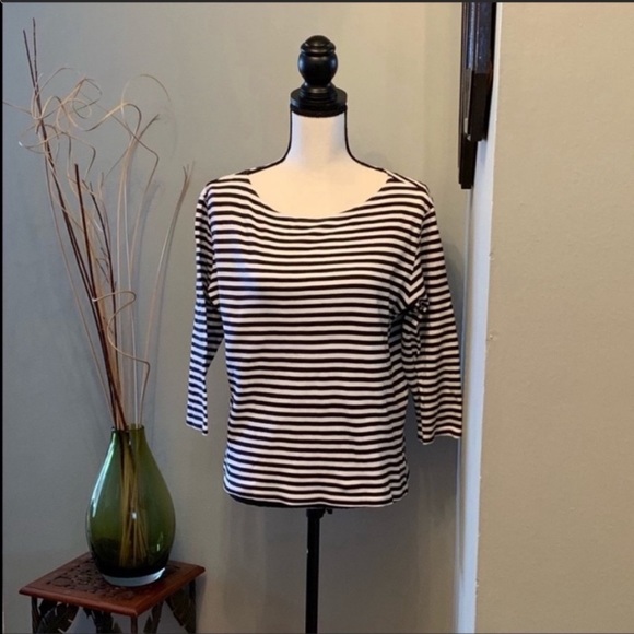 Talbots Tops - Talbots 3/4 length striped top